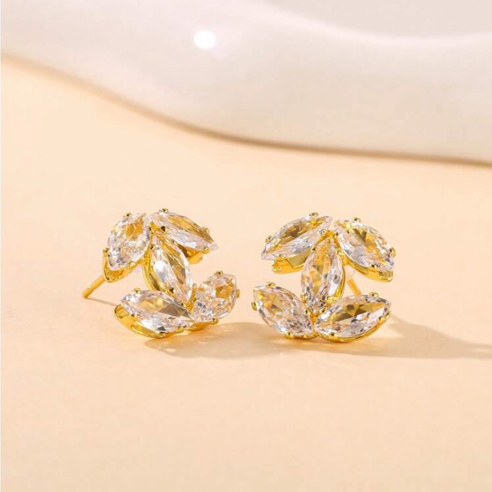Elegant Gold and Silver Leaf Earrings